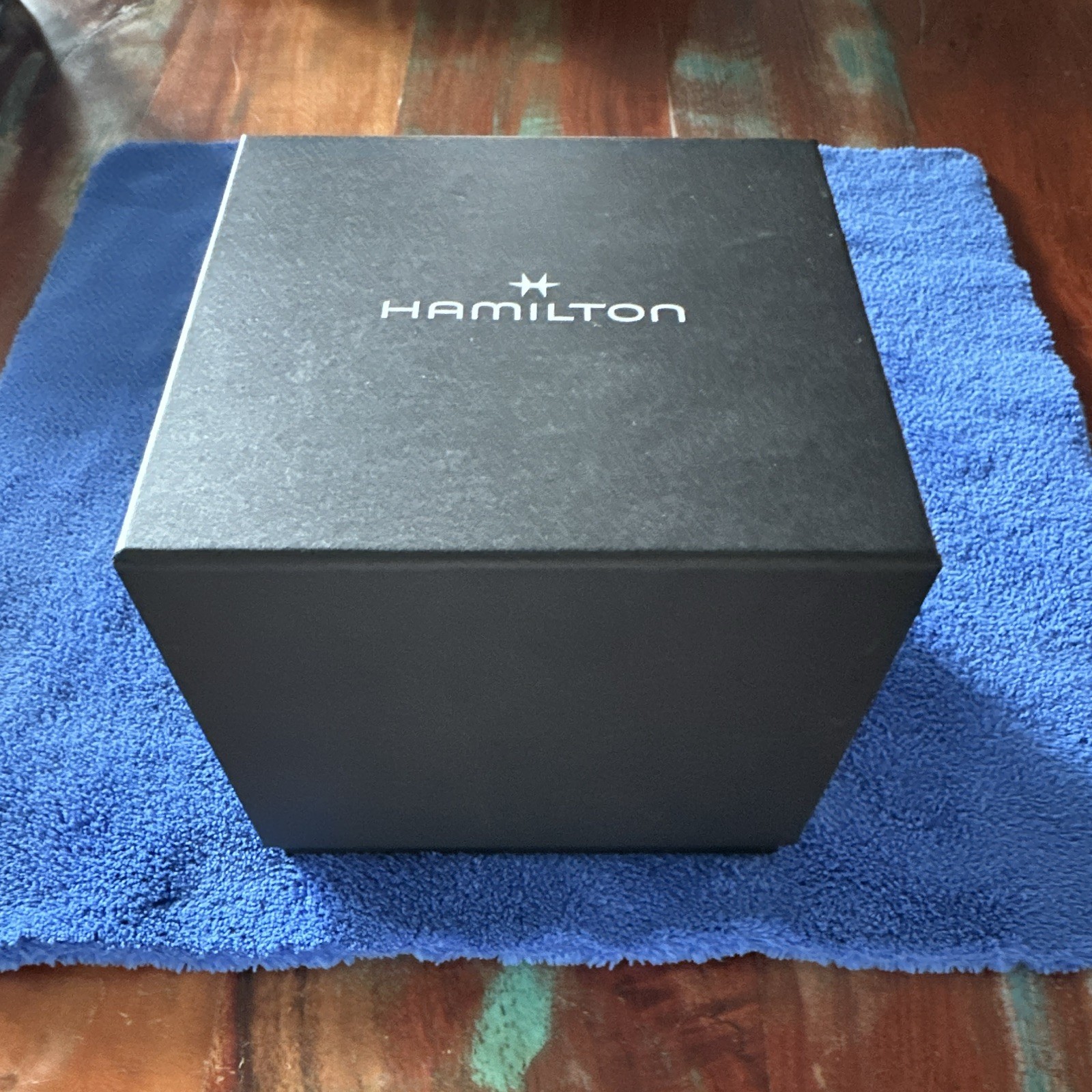 Hamilton Khaki Field Automatic 42mm Black Dial SS Bracelet 100m Box Papers