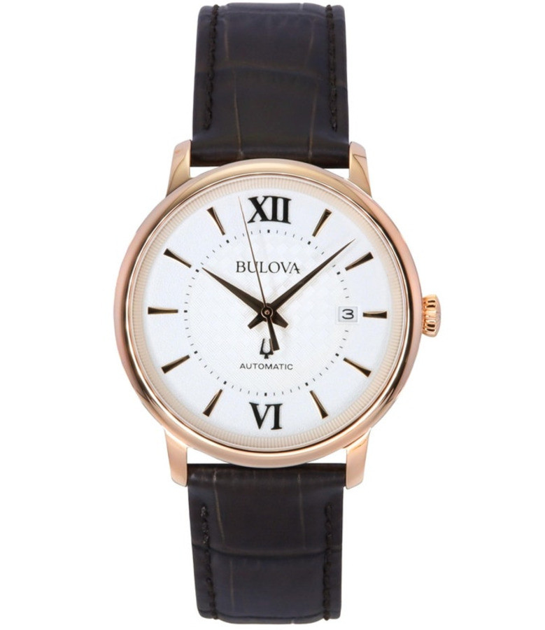 Bulova 97B225 Hudson Automatic Sapphire Crystal Rose Gold Tone Men’s Watch