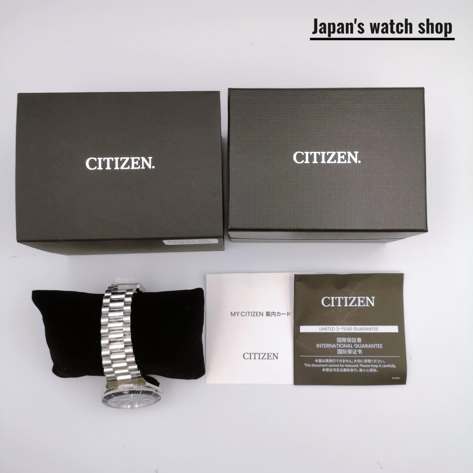 CITIZEN TSUYOSA NJ0230-59L Black Automatic Sapphire Men’s Watch New in Box