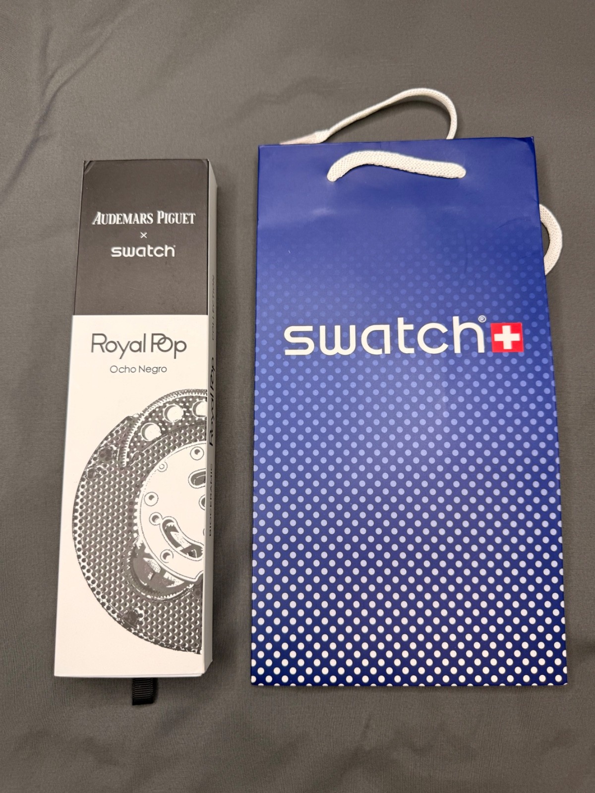 Swatch x Audemars Piguet OCHO NEGRO SSX03W101N Black Royal Pop AP NEW