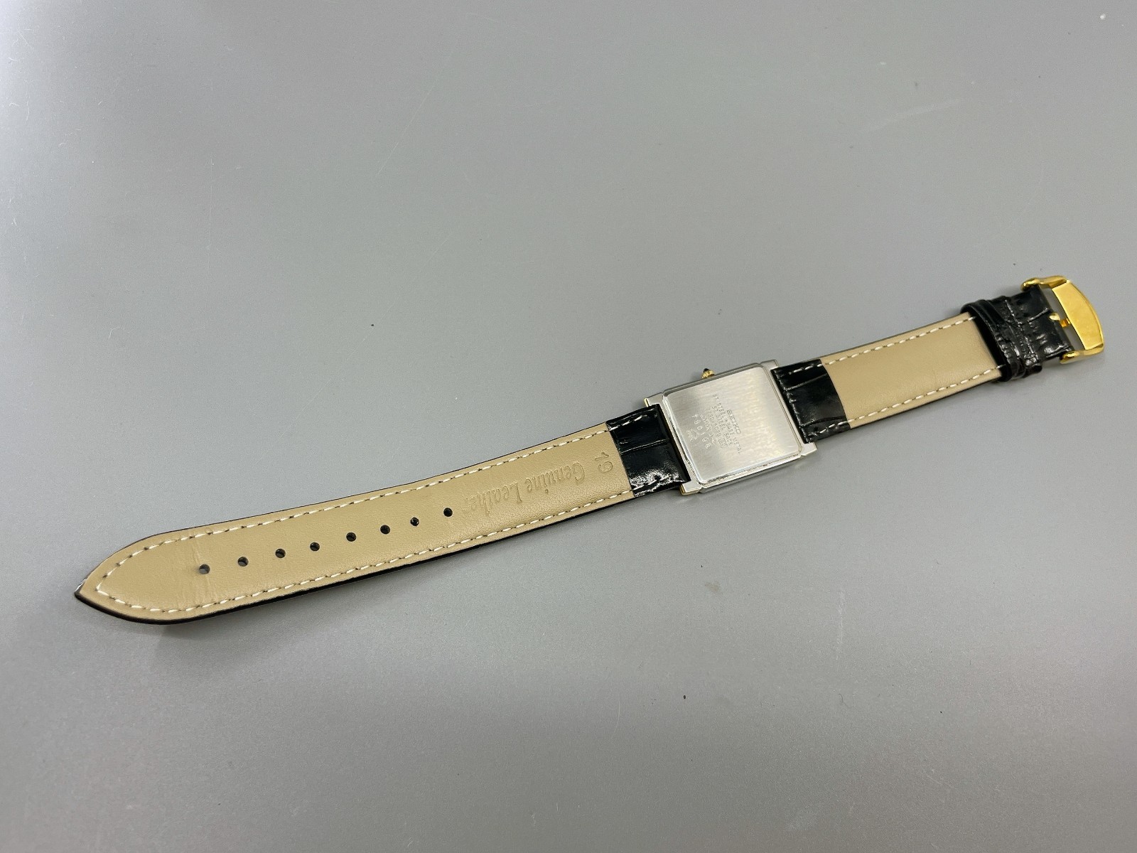 Seiko Dolce 7730-5020 US Stock Two-Tone Vintage 1987 Gold Quartz Mens Watch