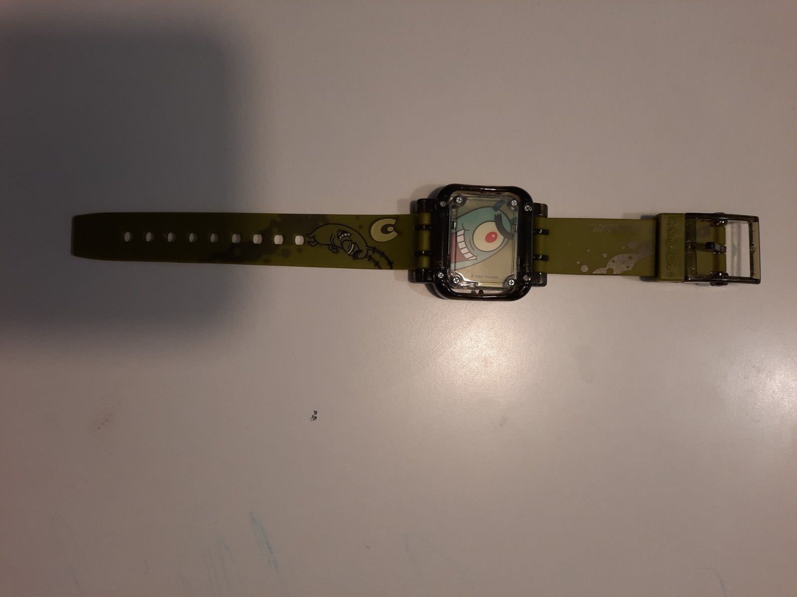 Nickelodeon Plankton Unisex Kids Quartz Analog Rectangle Watch 35mm Green