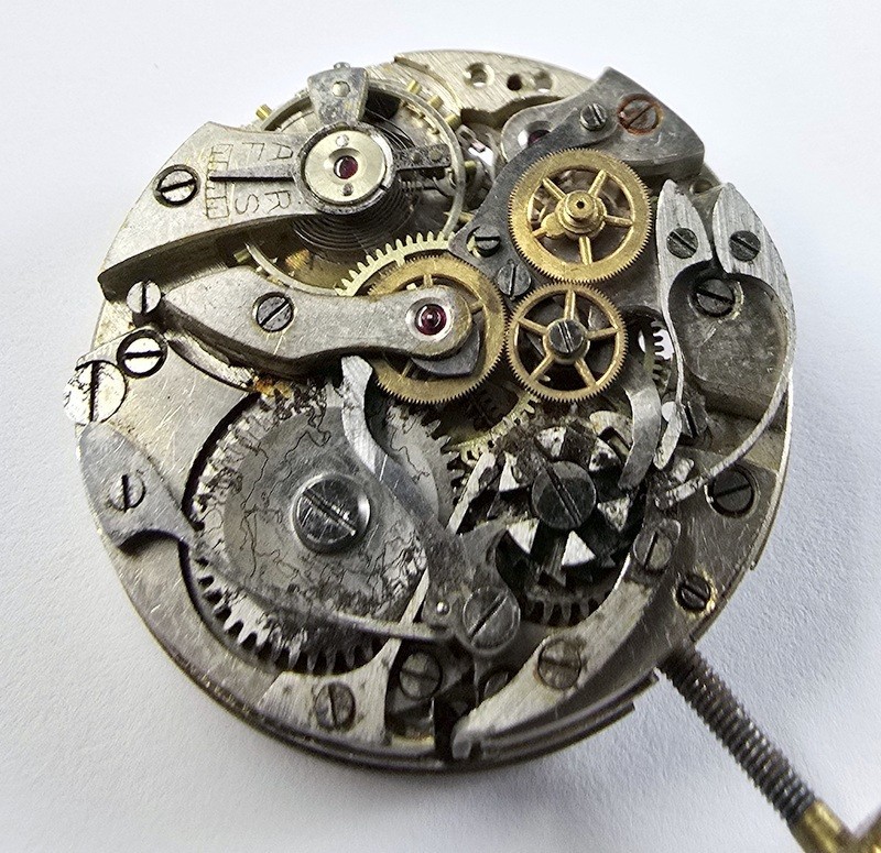 1920s/30s – NICE SINGLE BUTTON CHRONOGRAPH MOVEMENT – ANONYMOUS – BALANCE OK