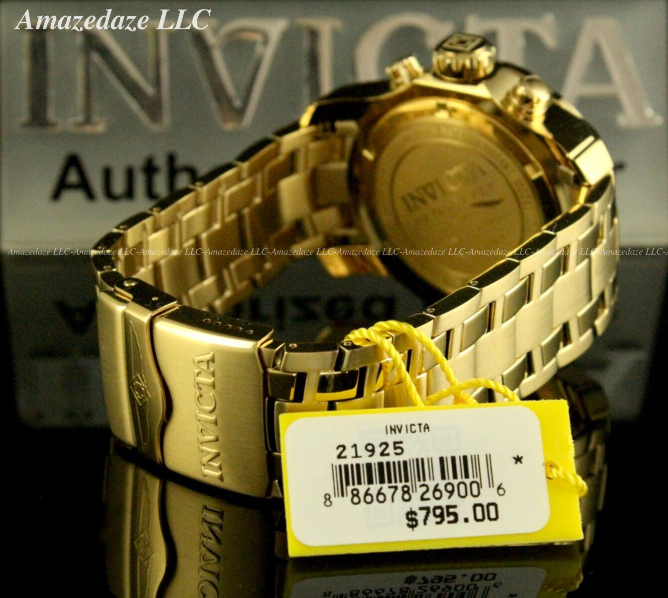 NEW Invicta Men 48mm Pro Diver Scuba Chronograph Stainless St. GREEN DIAL Watch