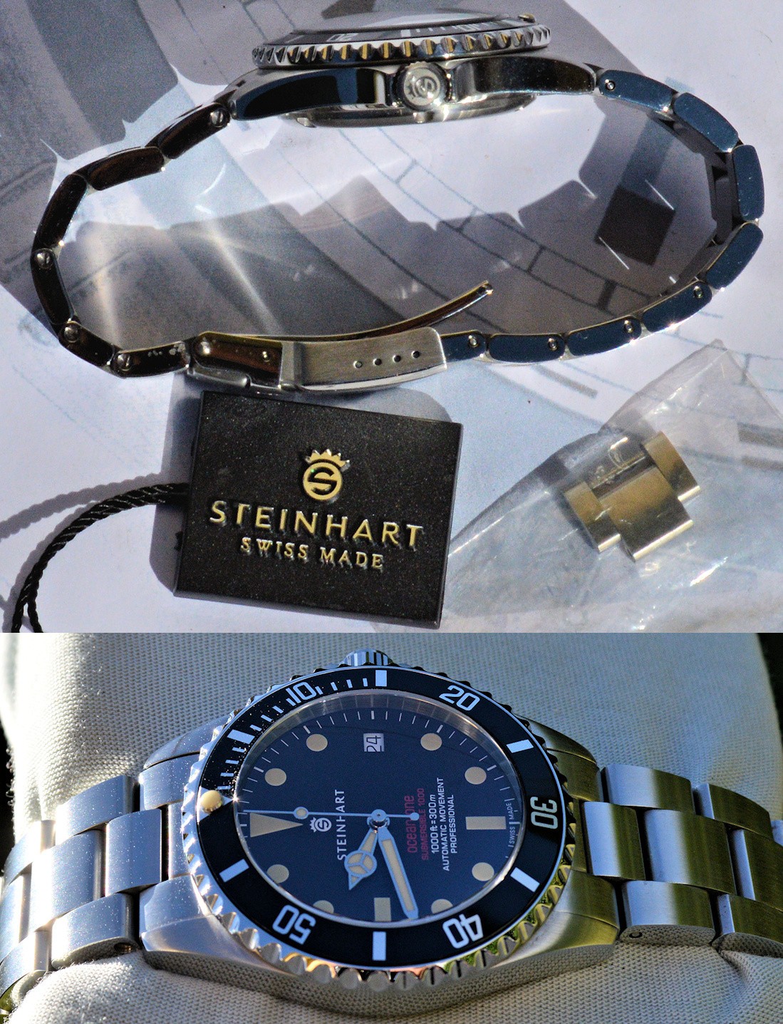 Steinhart Ocean One Red Sub Exclusively Edition For Gnomon Like New Full Set