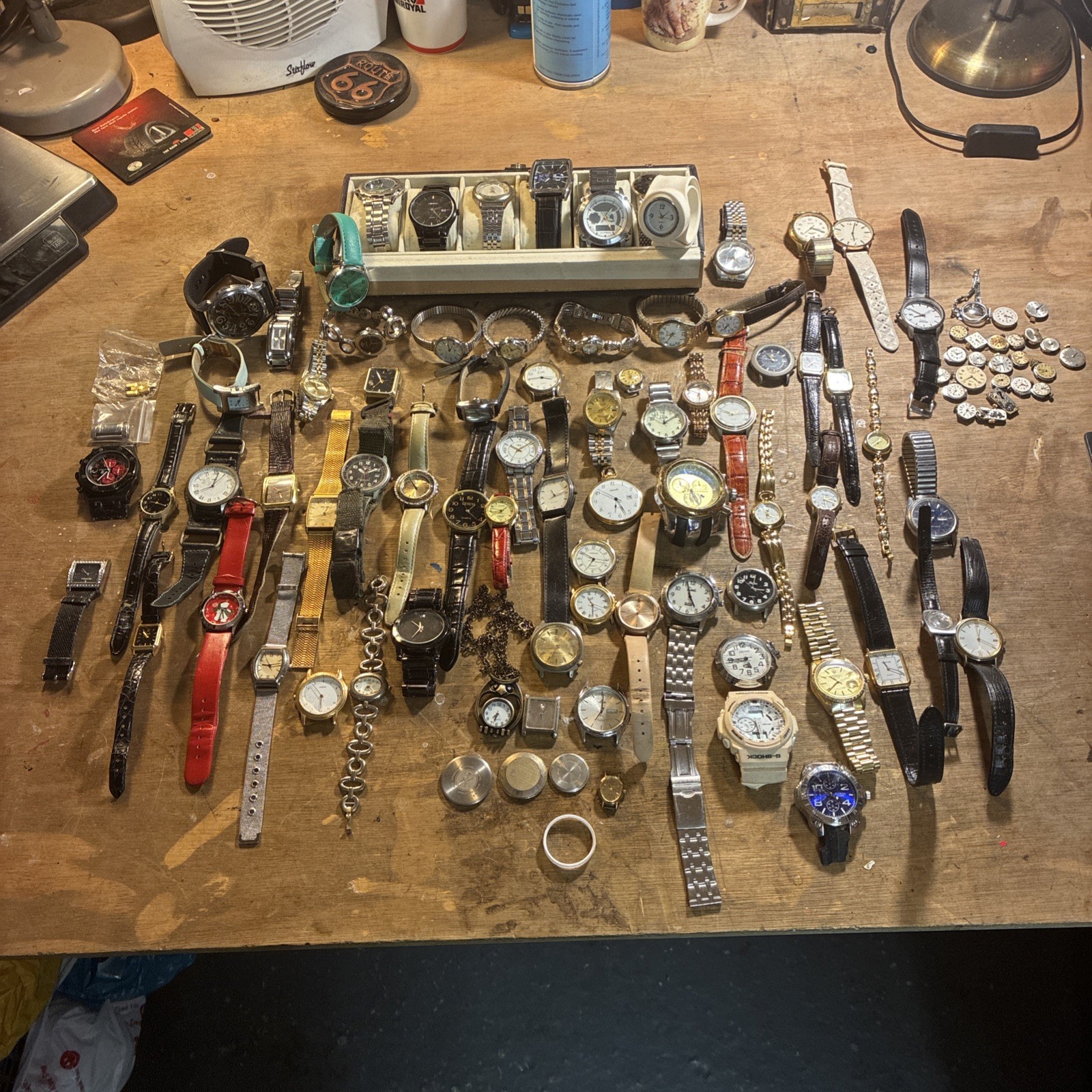 Job Lot Off Watches Spares Repair From House Clearence Unsorted Lots Of Watches