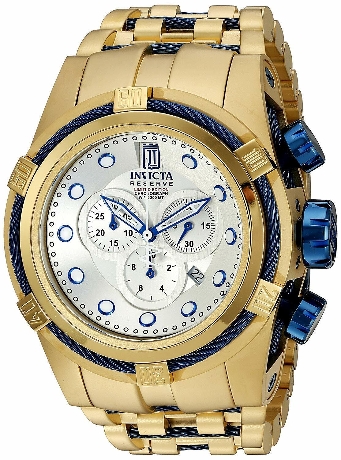 14426 Invicta Reserve Mens 51mm JT Bolt Zeus Ltd Ed Quartz Chrono Bracelet Watch