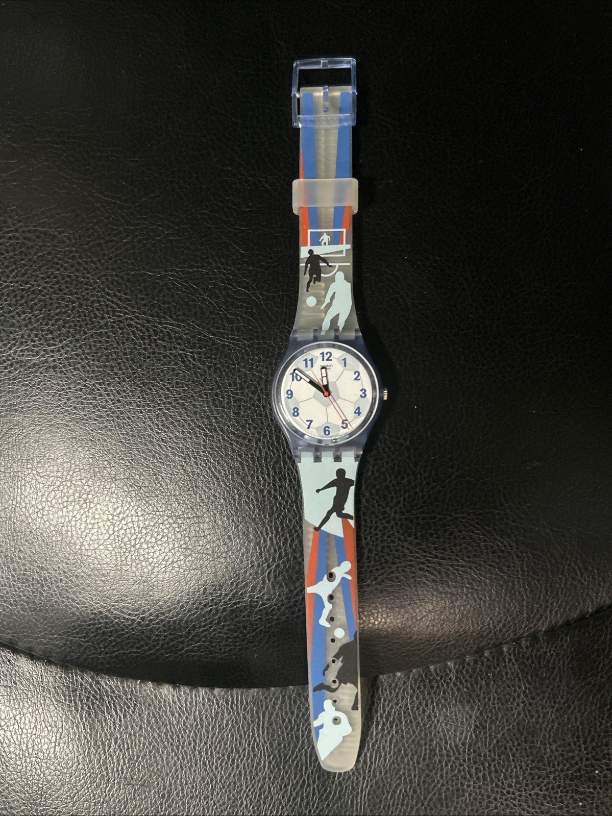 Swatch Soccer Fan (GS133) Swiss Watch 2007 New Batt. Celebrate The World Cup!