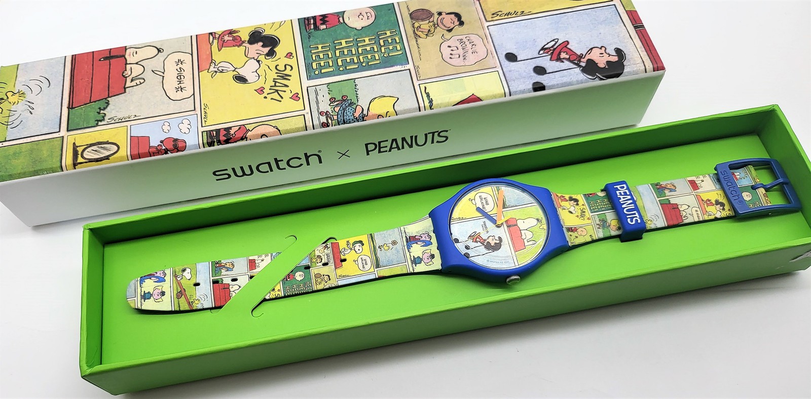 Swatch Special Peanuts 2021 – SO29Z108- Smak! – NEW –