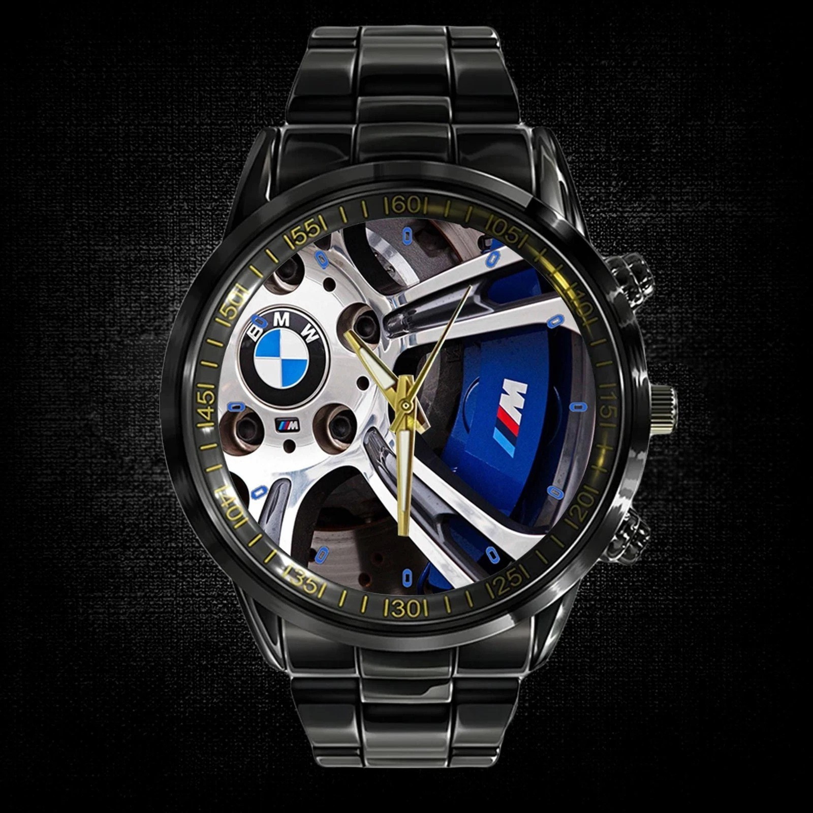 BMW M5 Style Stainless Steel Watch Water Resistant Wrist Watch