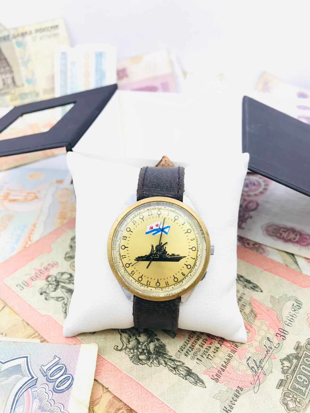 🐧 Rare Raketa 24 Cities Polar Soviet Arctic Watch 2623 Wristwatch USSR ❄️