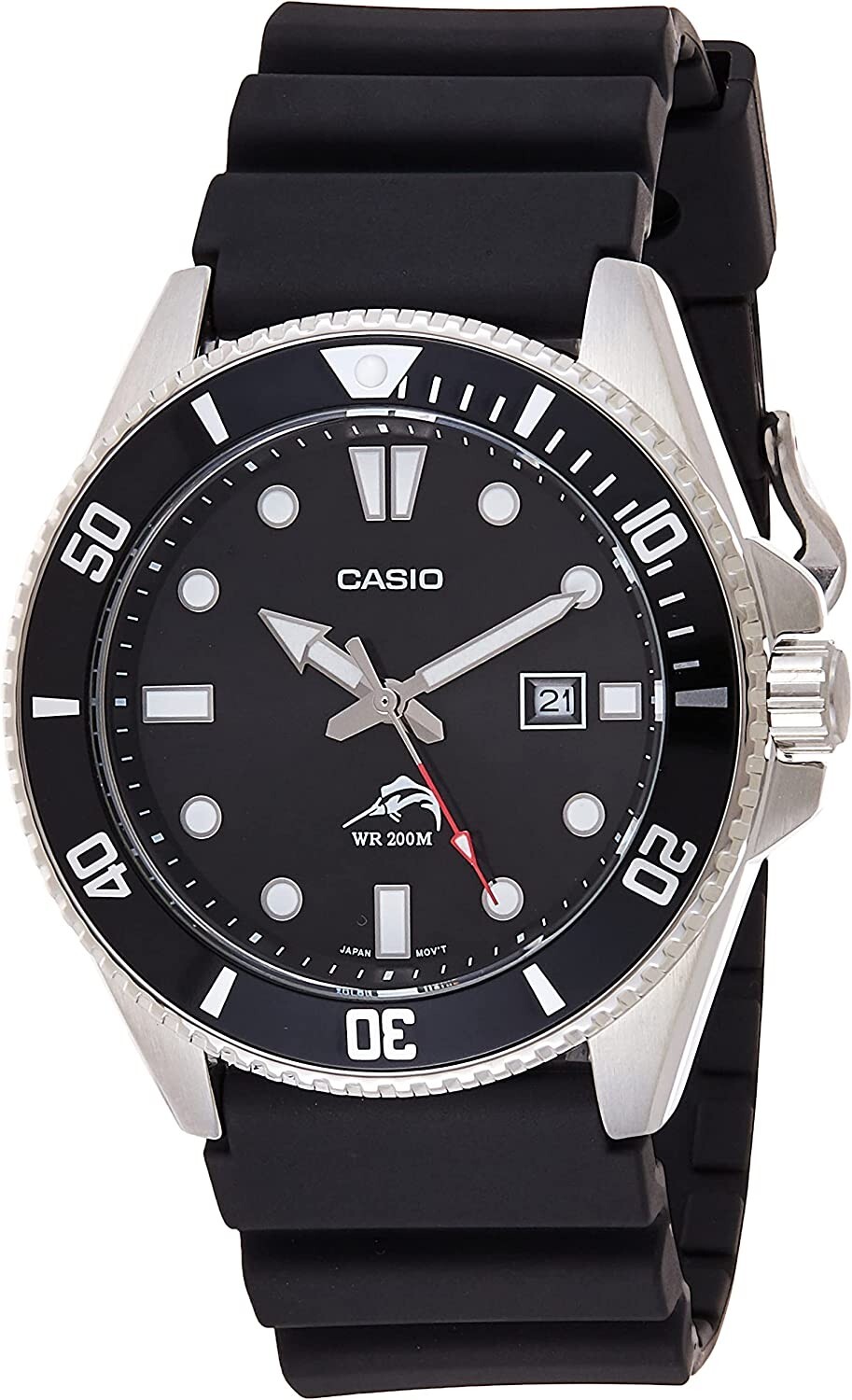 Black Dive Watch – Diver-Inspired Rotating Bezel, Water Resistant, Easy Reading