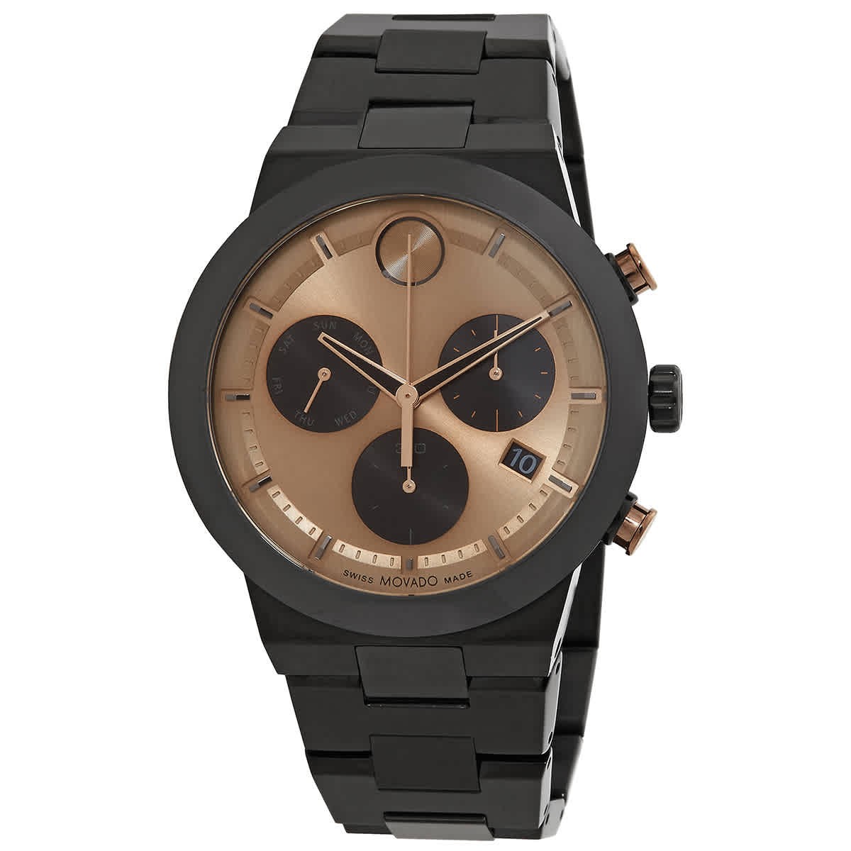 Movado Bold Fusion Chronograph Quartz Bronze Dial Men’s Watch 3600897