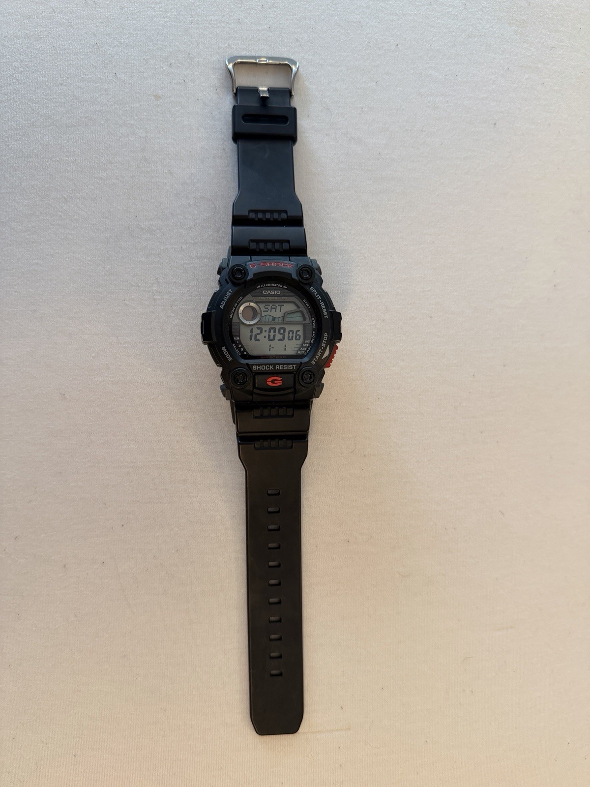 Casio G-SHOCK G-7900 Digital Black Resin Strap Quartz 200m Backlight Alarm