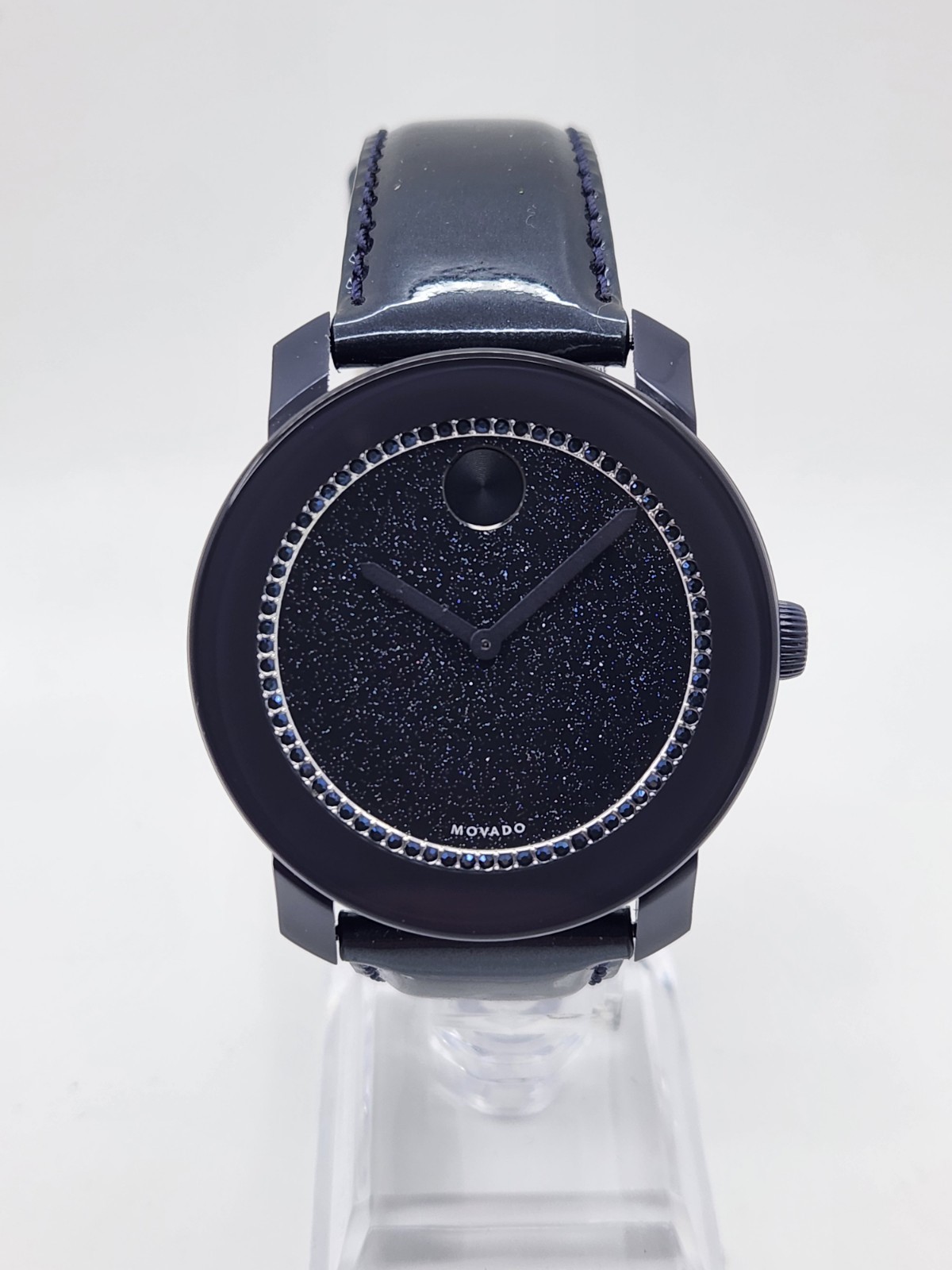 MOVADO Bold Purple/ Blue Women’s Watch 42mm Blue Glitter Dial 3600229