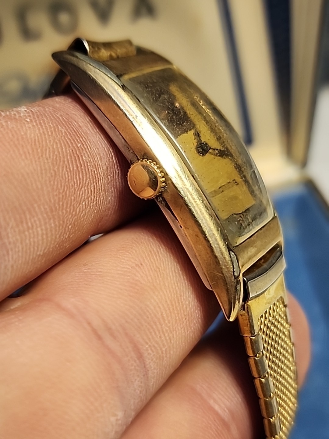 Vintage Bulova Midshipman Watch 17 Jewels Swiss Adjusted Bulova Curve RUNS