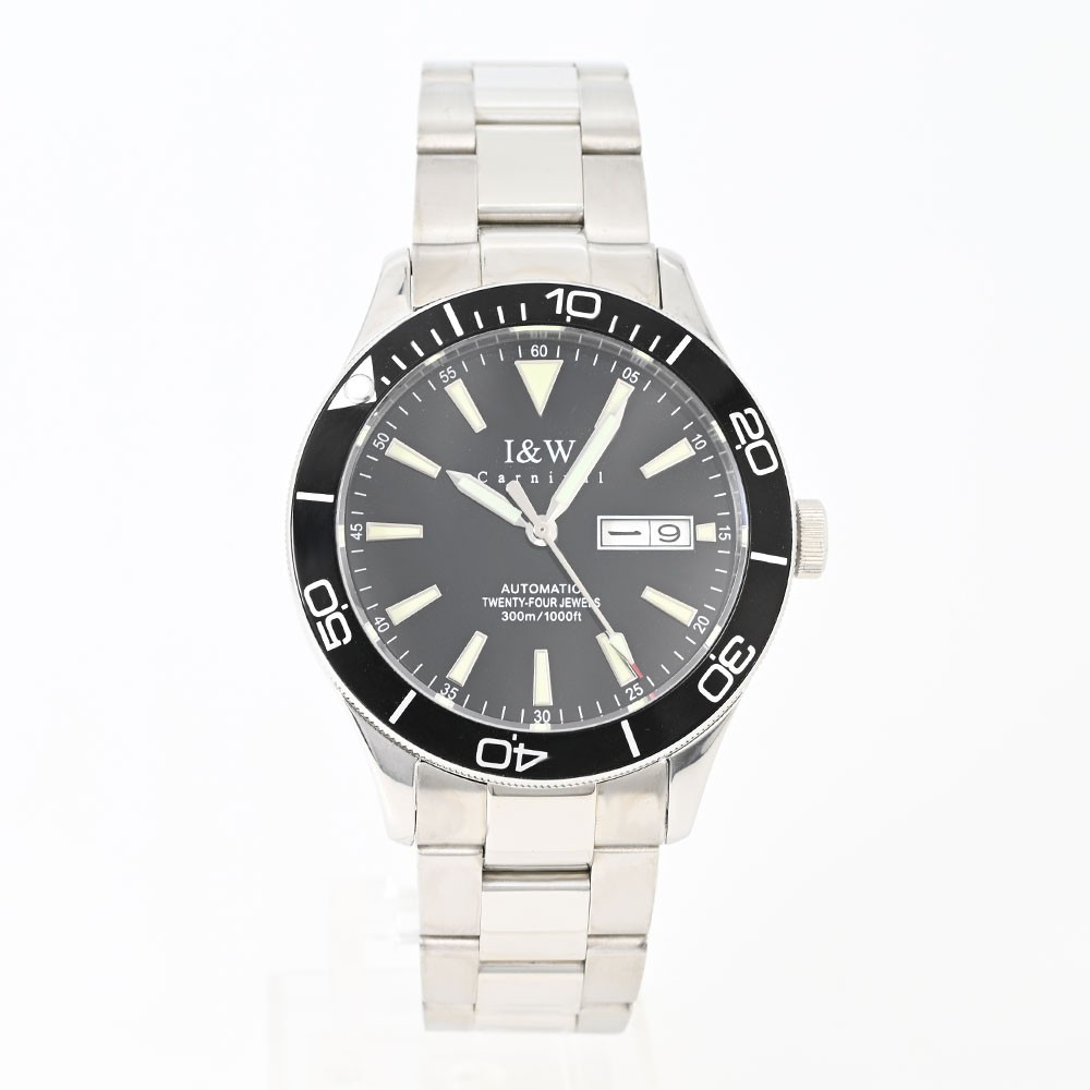 I＆W Carnival IW533-2 IW533 Silver Automatic Analog Black Silver