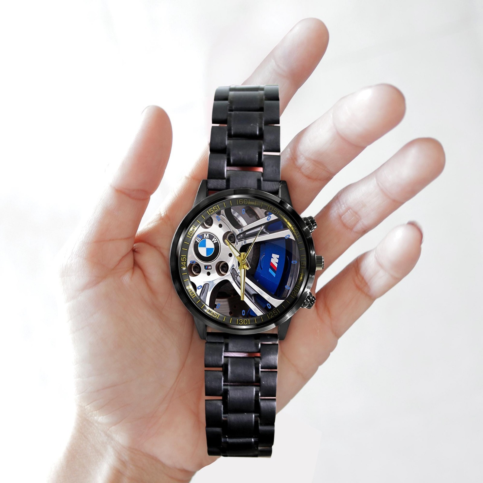 BMW M5 Style Stainless Steel Watch Water Resistant Wrist Watch
