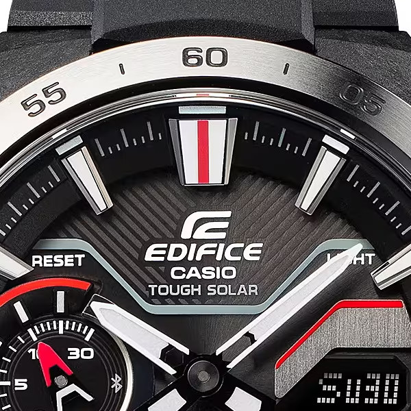 Casio EDIFICE ECB-2200YP-1AJF Windflow Digital Analog Men’s Rubber Band Watch