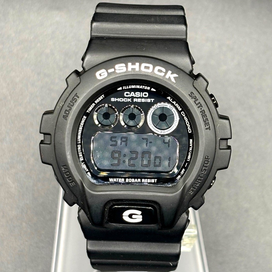 Casio G-Shock DW6900BW-1 Garish Black 200M Mens Watch Discontinued