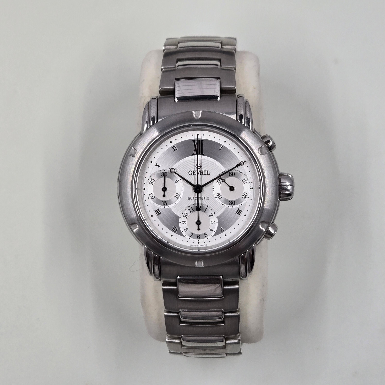 Gevril K0111 Greenwich Automatic Chronograph Watch in Original Box