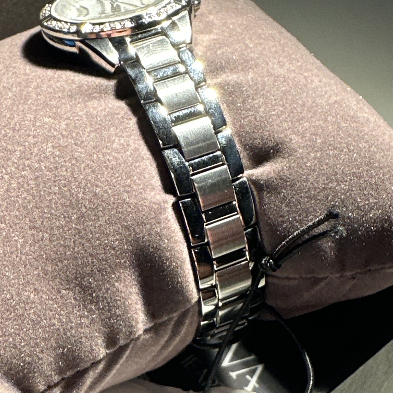 Bulova Women’s Classic Quartz Gemmed Silver Stainless Steel Watch 28 MM 96R253