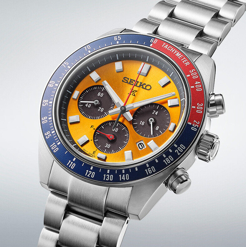 PSL SEIKO PROSPEX SBDL117 SPEEDTIMER Solar Chronograph Watch 41.4mm