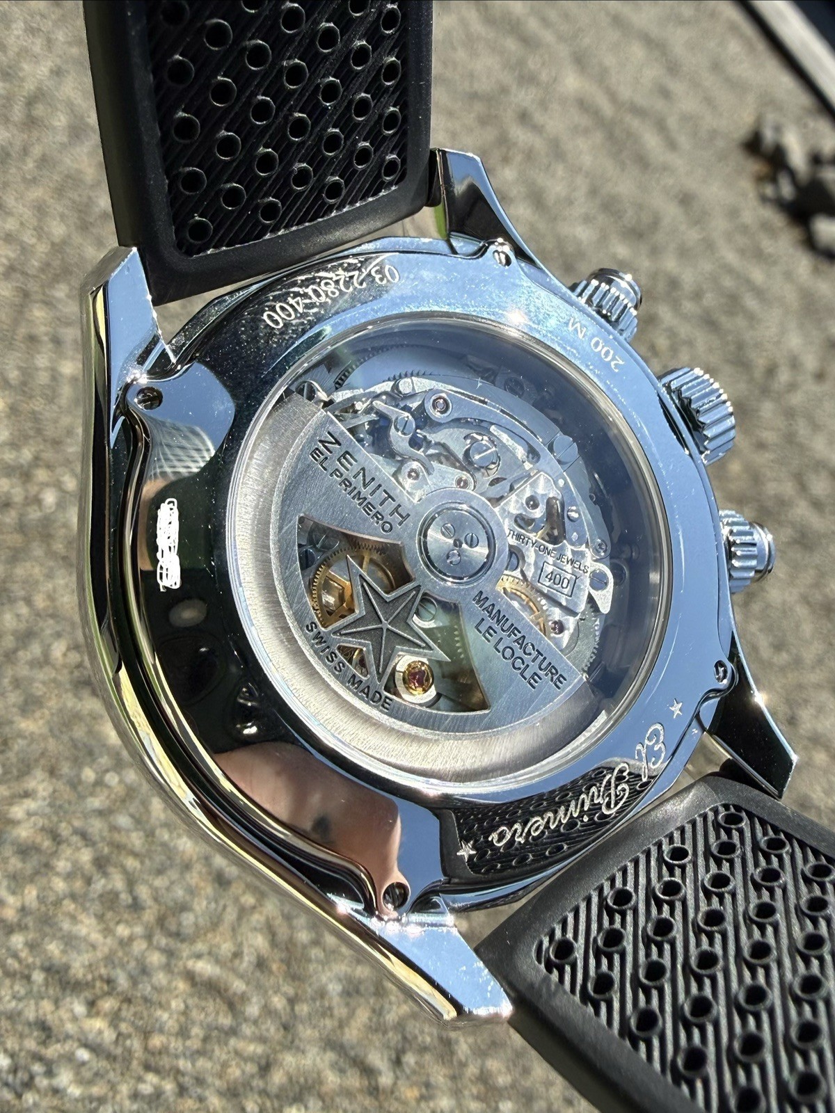Zenith El Primero Sport 45mm Stainless Steel Grey Dial 03.2280.400 Watch
