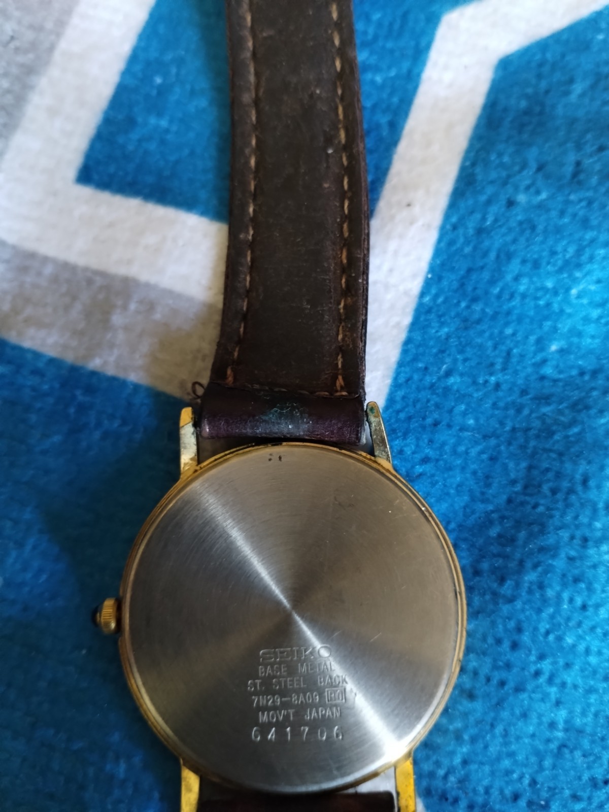 Vintage SEIKO Men’s 34mm Quartz Watch 7N29-8A09