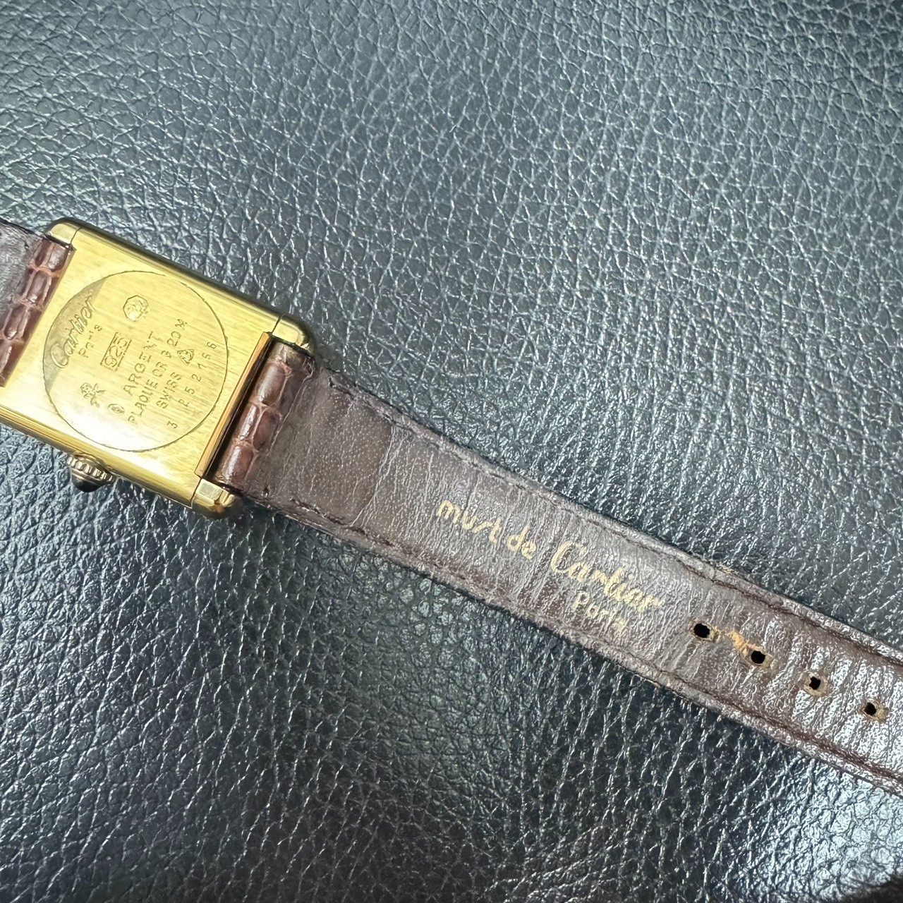Cartier カルティエ マストタンク tank SM 252166 手巻き MT 稼働 ボルドー bordeaux