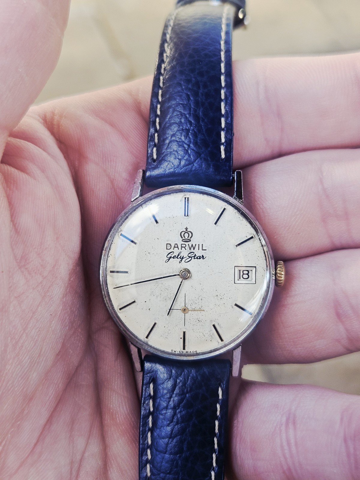 Vintage Darwil Gely Star Calibre 7071 Manual Wind Swiss Made