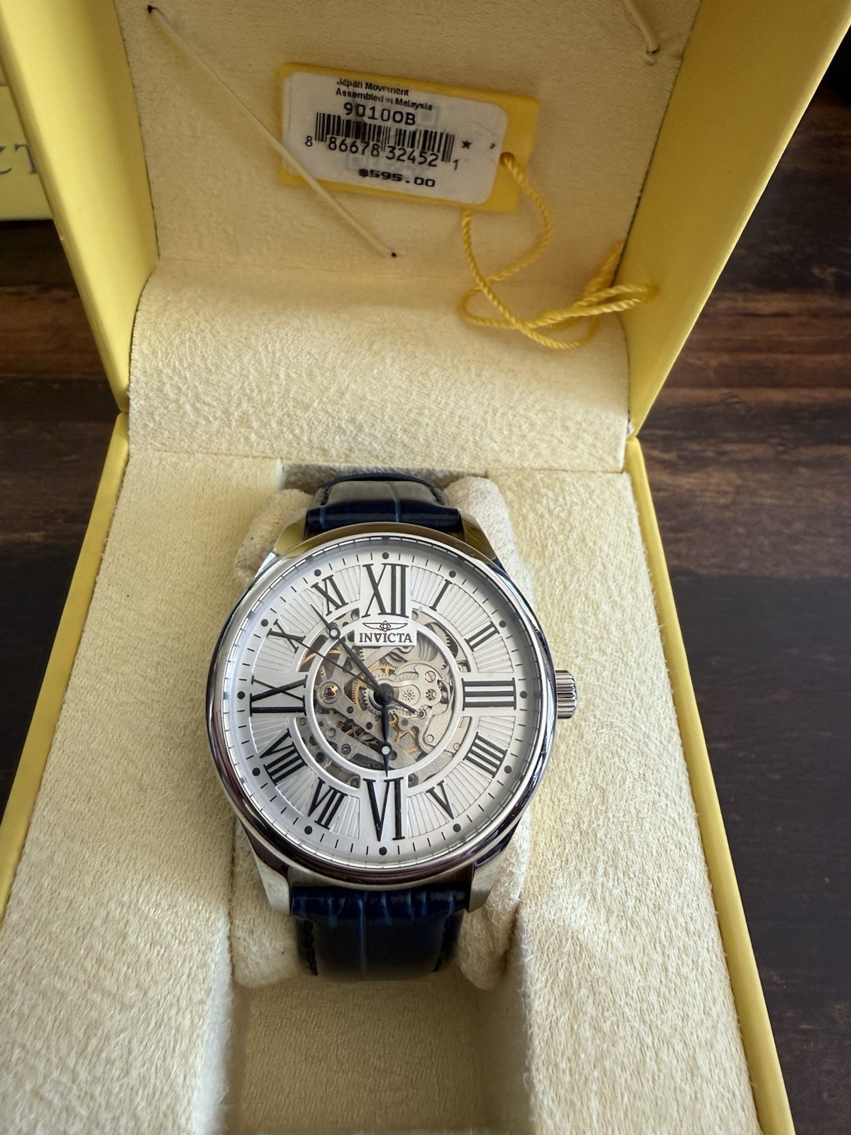 UNIQUE Men AUTOMATIC SKELETON Watch INVICTA “Vintage Collection” 23634 RARE