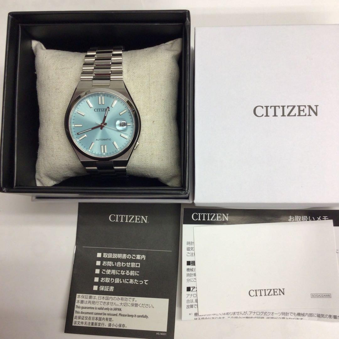 Citizen NJ0151 88M Watch Automatic Timepiece Ice Blue Dial See Through Back