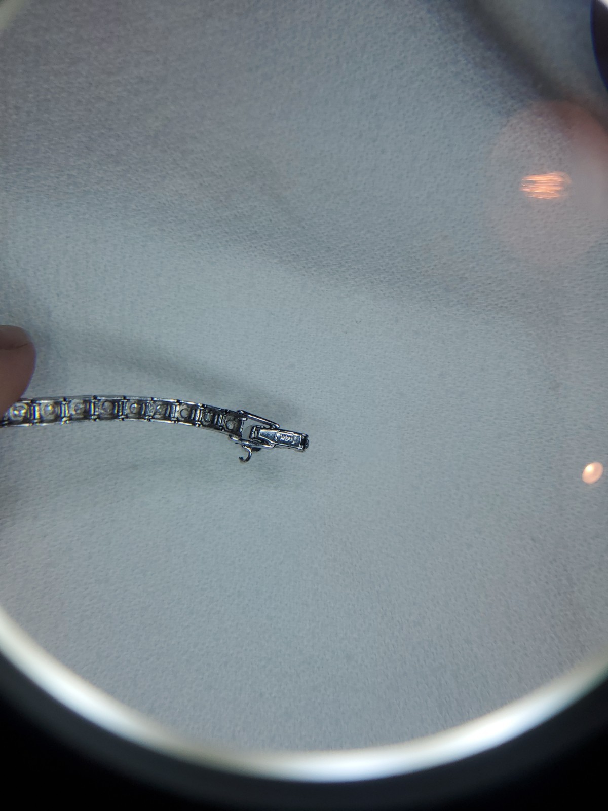 Vintage Wyler Incaflex 14K White Gold Diamond Ladies Cocktail Watch 5.8ct