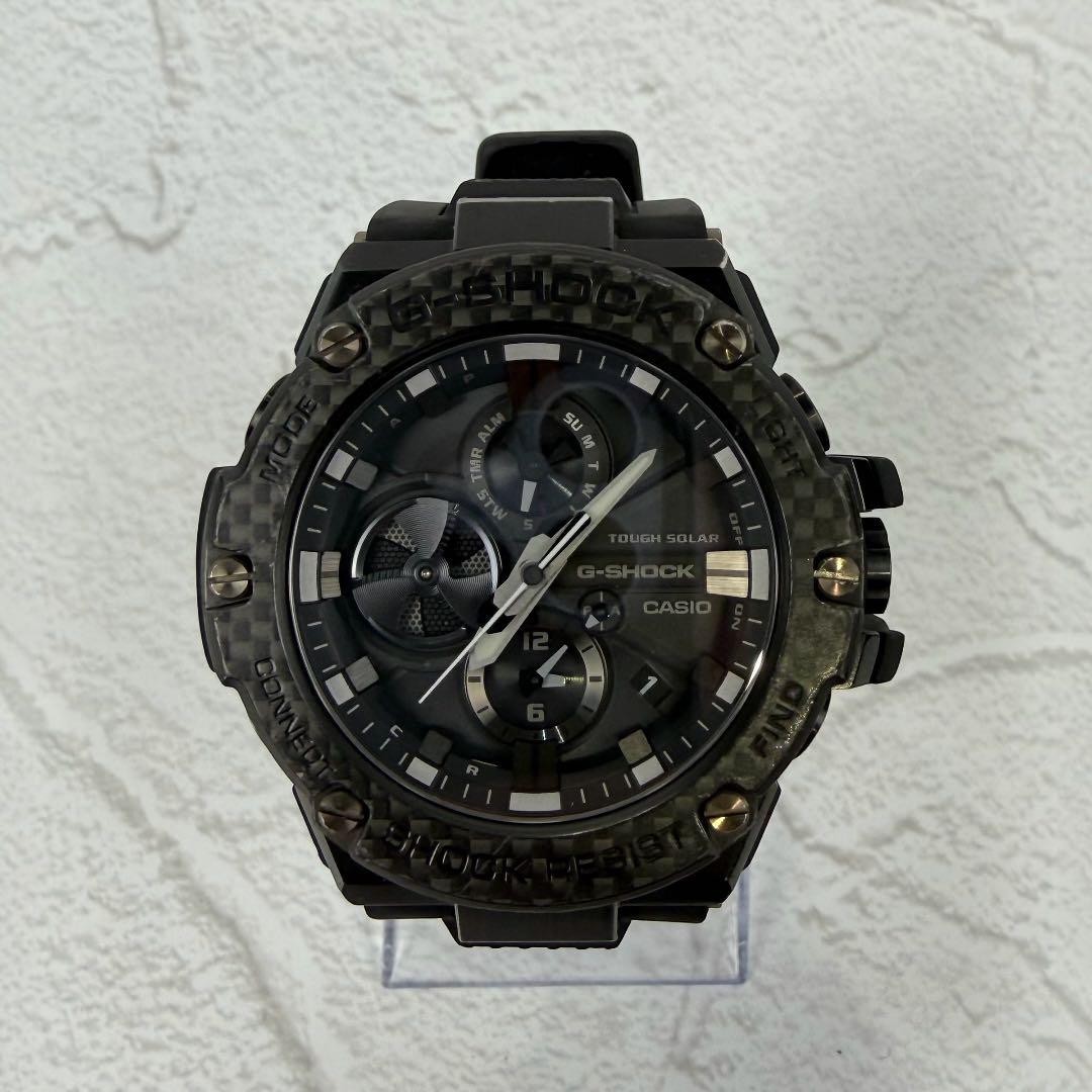 Casio G-shock G-steel GST-B100X-1AJF Wristwatch Black Carbon Bezel Tough Solar