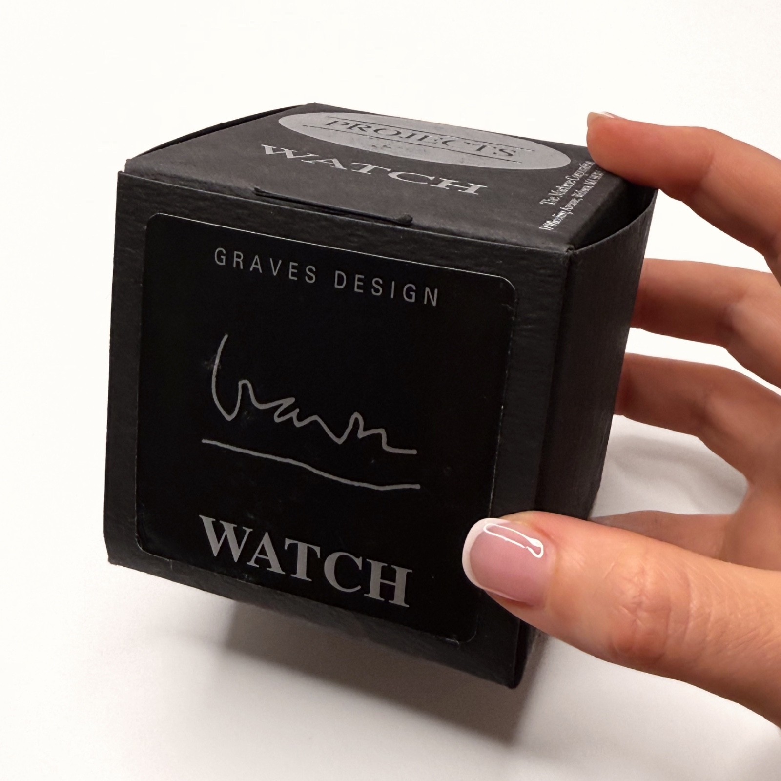 RARE NOS NIB Vintage Projects Michael Graves OH Watch HWRMAR 8001/B Black 1994