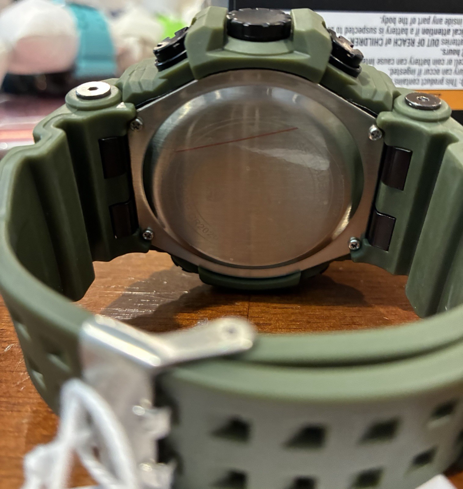 Activa Dual Time Men’s Quartz Analog-Digital Sports Watch Green Resin Strap 50m