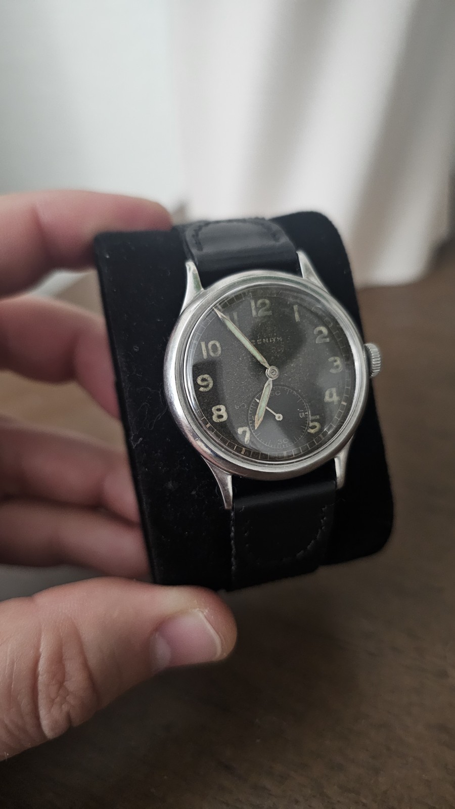 Zenith DH 1943 Stainless Steel Watch WW2 Serviced 35mm