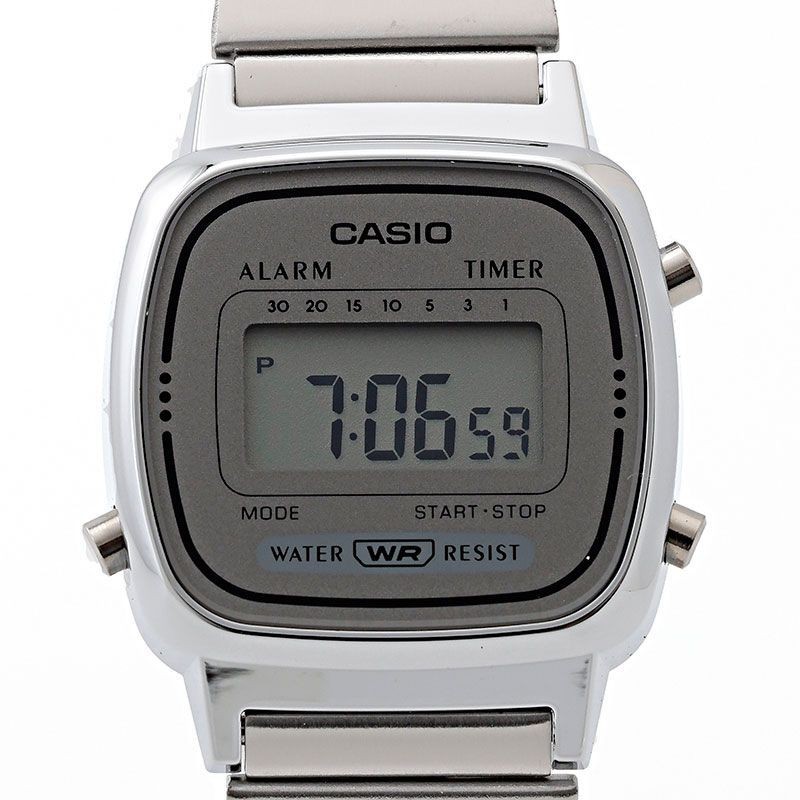 New CASIO Women s Wristwatch CASIO STANDARD Gray Silver LA670WA 7 CASIO
