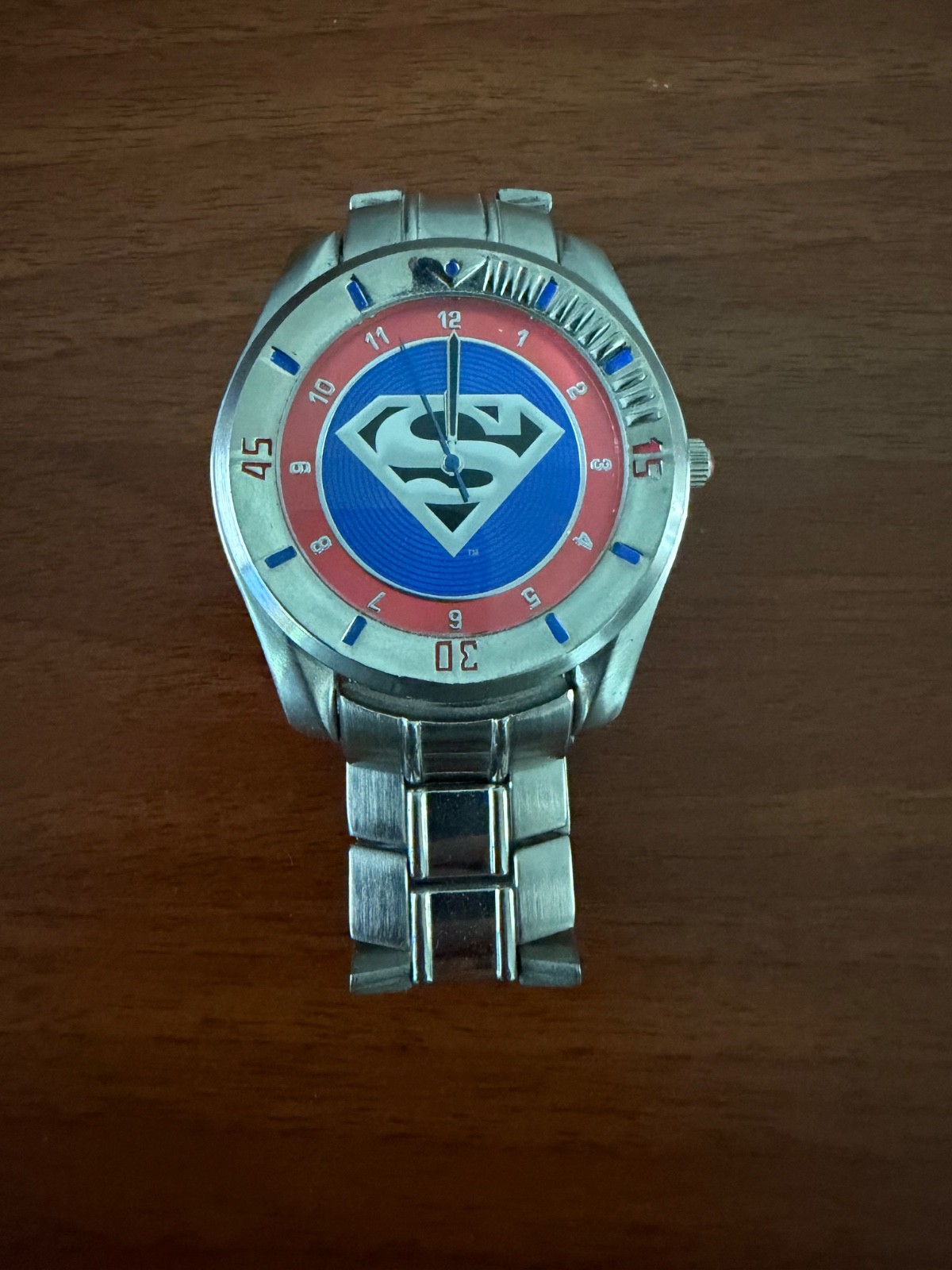 DC Comics Superman Stainless Steel Watch Clicks Worldwide, LLC Model 72SU226A