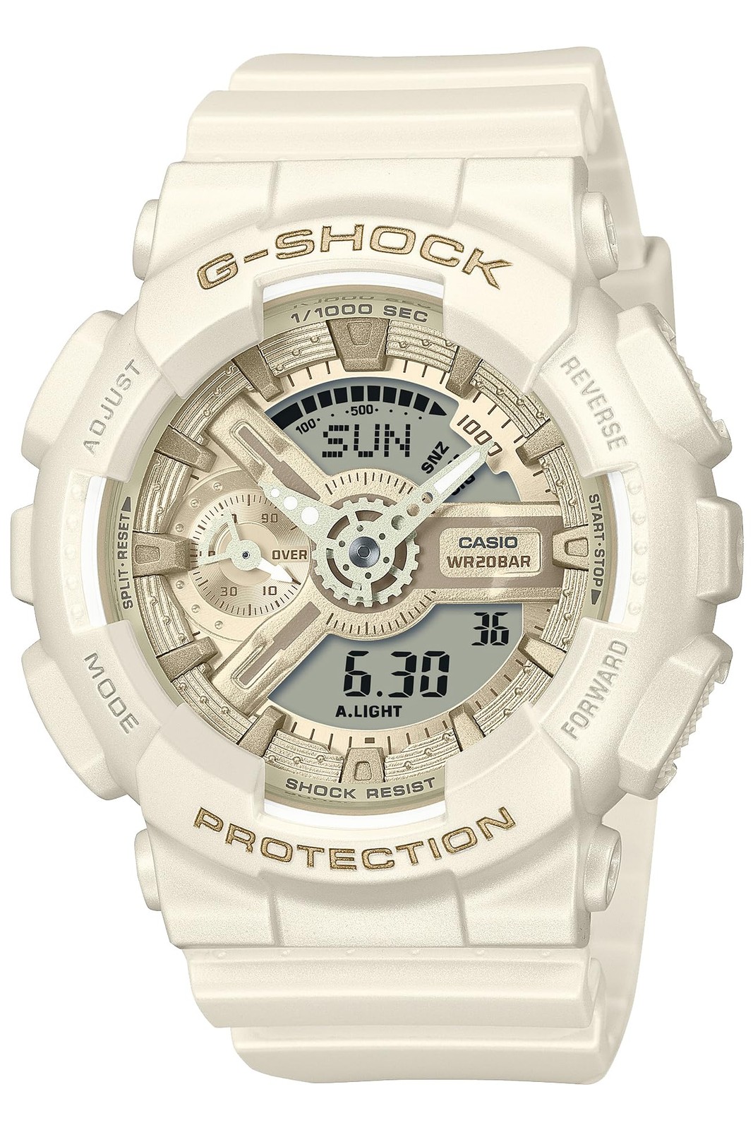 Casio G-Shock GMA-S110ST-7AJF Silky Tone Polarized Pearl White Watch New