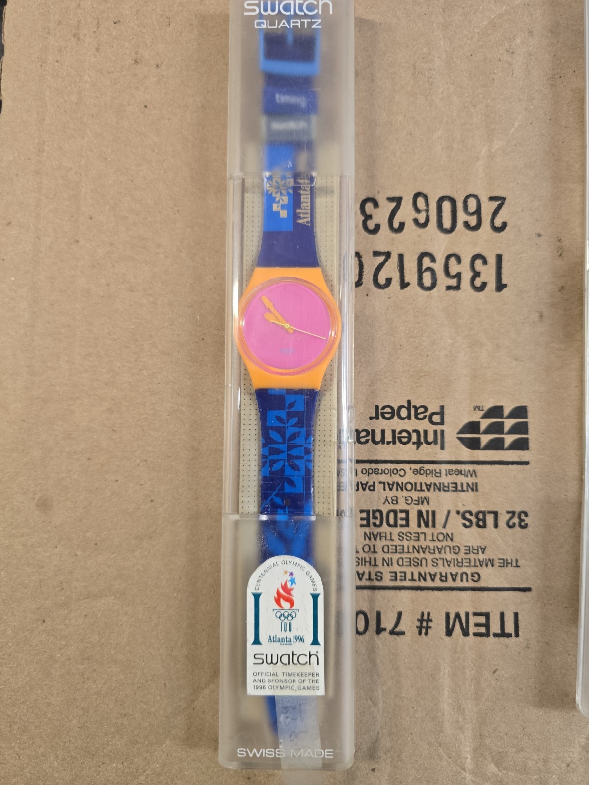 Collector’s Special- ATLANTA Olympic Games Swatch Watch Rare and Limited 1996