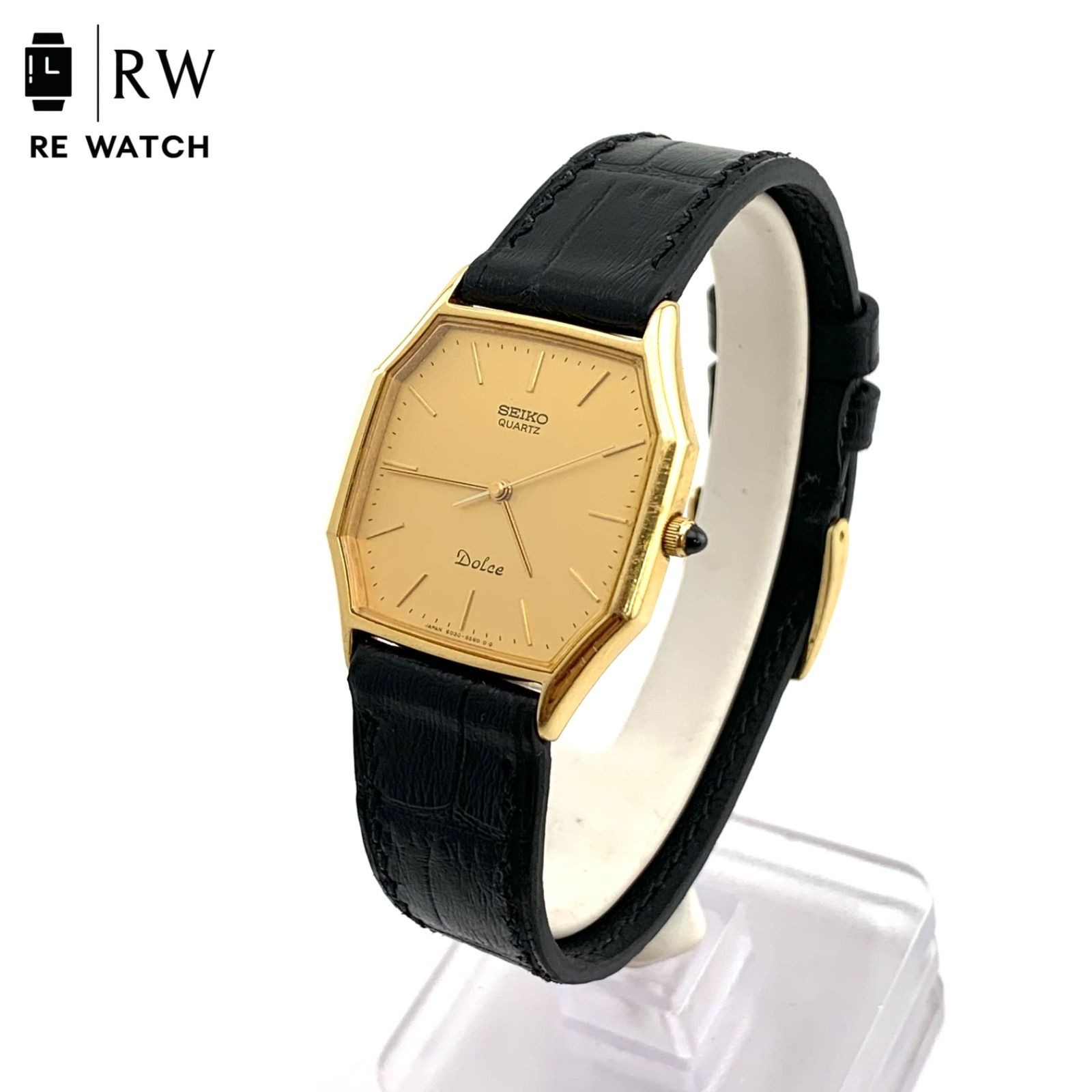 SEIKO Dolce 6030-5500 Quartz Wristwatch Gold