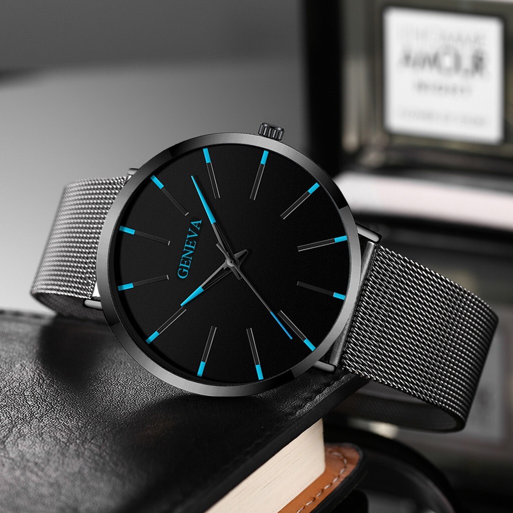 Waterproof Men’s Watch Stainless Steel Quartz Luminous Classic Watches Business