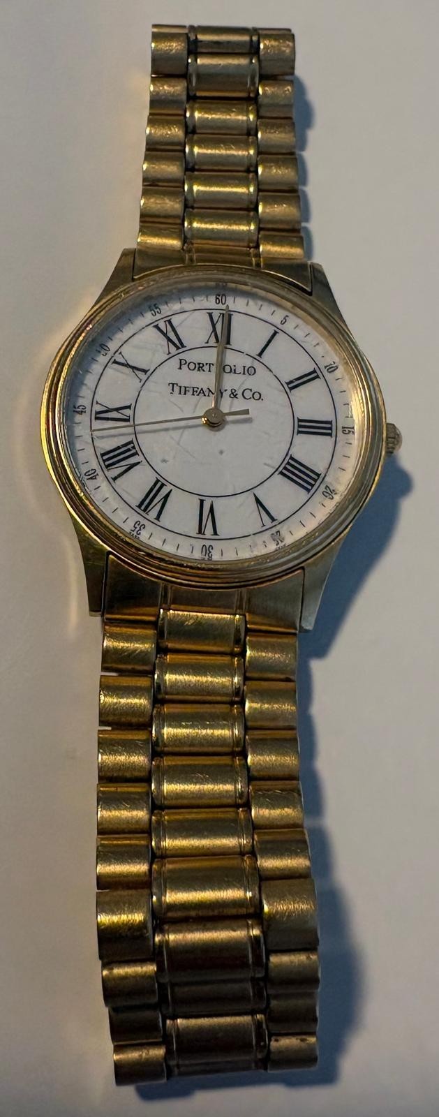 Tiffany & Co. Portfolio 18k Gold Plated Watch 33mm