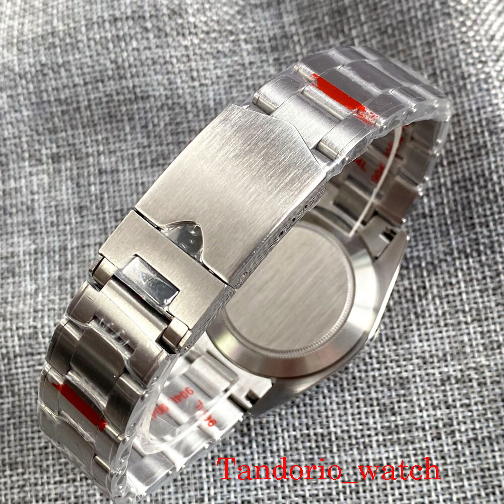 Bliger Black Dial NH35 PT5000 Automatic Men Watch Snowflake Hands Sapphire Glass