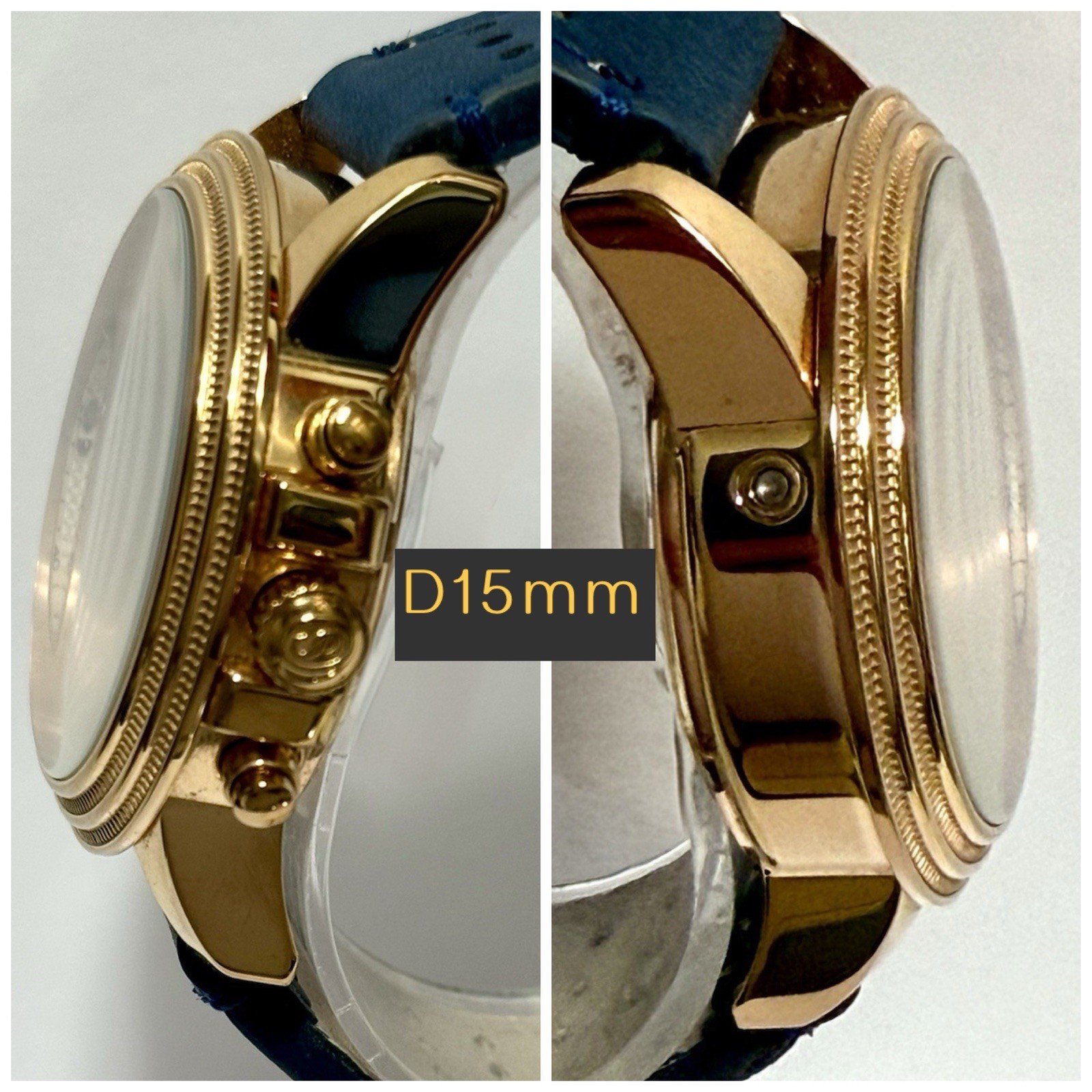 45mm Rosetone | Mechanical Chrono | Big Date | MERCURY Stuhrling Watch