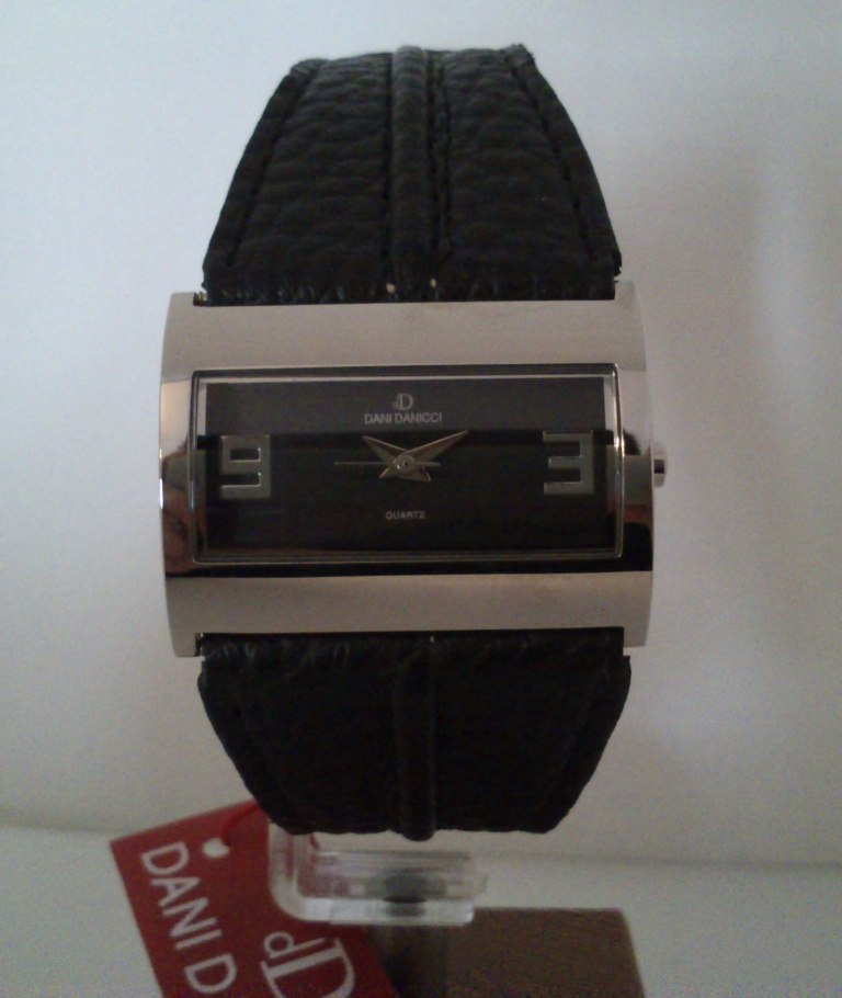Dani Danicci Womens Watch Stainless Steel Leather Strap