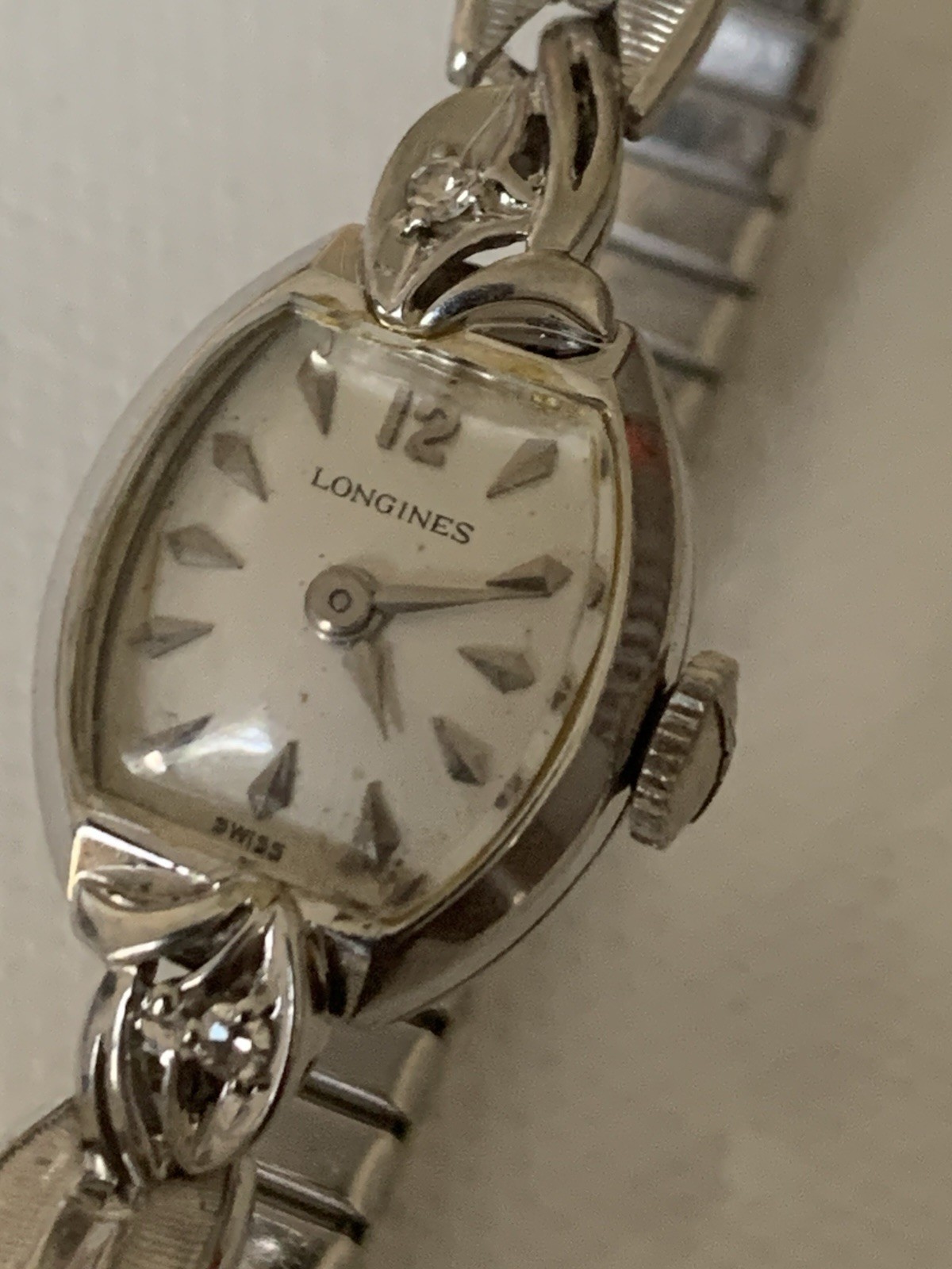 Vintage 1958 Longines-Wittnauer 14K Solid Gold Diamond Cocktail Watch Ref. 609