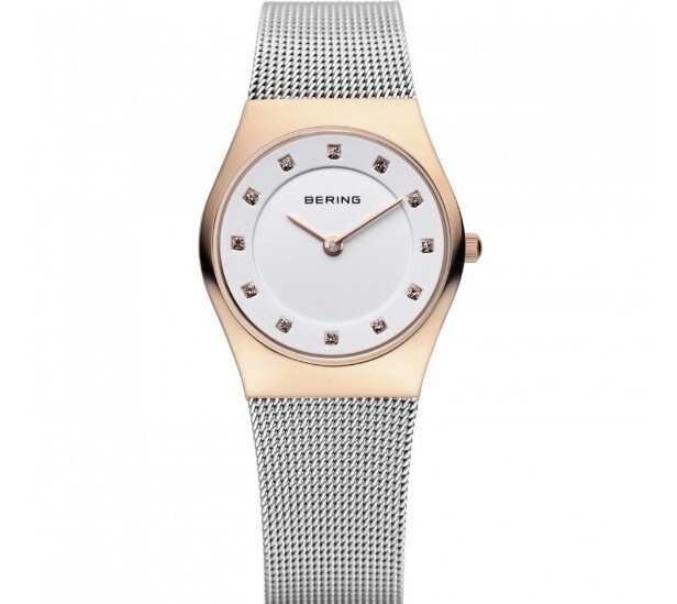 Bering Ceramic White Dial Milanese Womens Watch 12924-064